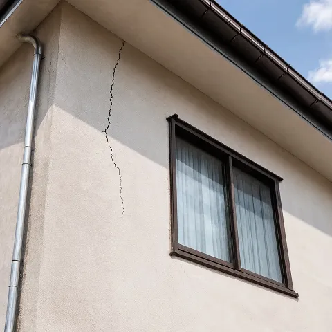 住宅塗装の作業現場